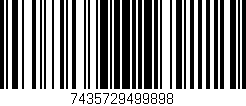 Código de barras (EAN, GTIN, SKU, ISBN): '7435729499898'