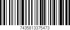 Código de barras (EAN, GTIN, SKU, ISBN): '7435813375473'