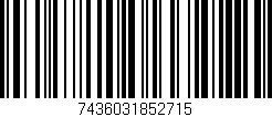 Código de barras (EAN, GTIN, SKU, ISBN): '7436031852715'