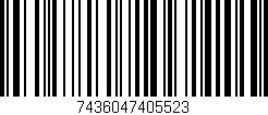 Código de barras (EAN, GTIN, SKU, ISBN): '7436047405523'