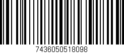 Código de barras (EAN, GTIN, SKU, ISBN): '7436050518098'