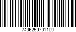 Código de barras (EAN, GTIN, SKU, ISBN): '7436250791109'