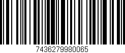 Código de barras (EAN, GTIN, SKU, ISBN): '7436279980065'