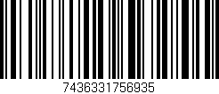 Código de barras (EAN, GTIN, SKU, ISBN): '7436331756935'