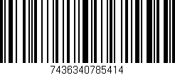 Código de barras (EAN, GTIN, SKU, ISBN): '7436340785414'