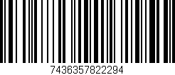 Código de barras (EAN, GTIN, SKU, ISBN): '7436357822294'