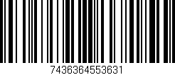 Código de barras (EAN, GTIN, SKU, ISBN): '7436364553631'