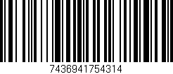 Código de barras (EAN, GTIN, SKU, ISBN): '7436941754314'