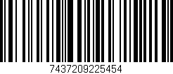 Código de barras (EAN, GTIN, SKU, ISBN): '7437209225454'