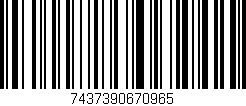 Código de barras (EAN, GTIN, SKU, ISBN): '7437390670965'