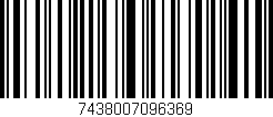 Código de barras (EAN, GTIN, SKU, ISBN): '7438007096369'