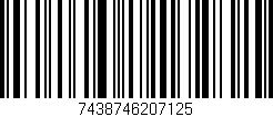 Código de barras (EAN, GTIN, SKU, ISBN): '7438746207125'