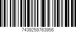Código de barras (EAN, GTIN, SKU, ISBN): '7439258763956'