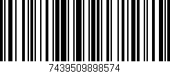 Código de barras (EAN, GTIN, SKU, ISBN): '7439509898574'