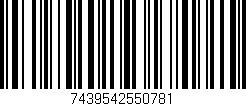 Código de barras (EAN, GTIN, SKU, ISBN): '7439542550781'