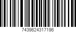 Código de barras (EAN, GTIN, SKU, ISBN): '7439624317196'