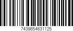 Código de barras (EAN, GTIN, SKU, ISBN): '7439654631125'