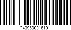 Código de barras (EAN, GTIN, SKU, ISBN): '7439668316131'