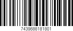 Código de barras (EAN, GTIN, SKU, ISBN): '7439688181801'