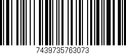 Código de barras (EAN, GTIN, SKU, ISBN): '7439735763073'