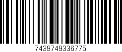 Código de barras (EAN, GTIN, SKU, ISBN): '7439749336775'