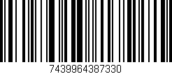 Código de barras (EAN, GTIN, SKU, ISBN): '7439964387330'