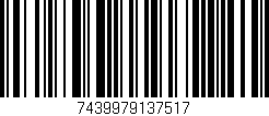 Código de barras (EAN, GTIN, SKU, ISBN): '7439979137517'