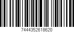 Código de barras (EAN, GTIN, SKU, ISBN): '7444352618620'