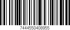 Código de barras (EAN, GTIN, SKU, ISBN): '7444550408955'