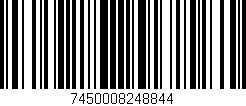 Código de barras (EAN, GTIN, SKU, ISBN): '7450008248844'