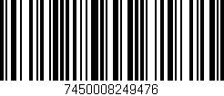 Código de barras (EAN, GTIN, SKU, ISBN): '7450008249476'