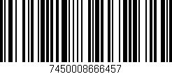 Código de barras (EAN, GTIN, SKU, ISBN): '7450008666457'