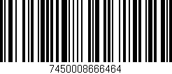 Código de barras (EAN, GTIN, SKU, ISBN): '7450008666464'