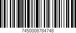 Código de barras (EAN, GTIN, SKU, ISBN): '7450008784748'