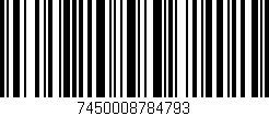 Código de barras (EAN, GTIN, SKU, ISBN): '7450008784793'