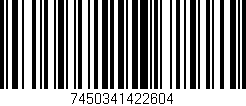 Código de barras (EAN, GTIN, SKU, ISBN): '7450341422604'