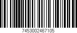 Código de barras (EAN, GTIN, SKU, ISBN): '7453002467105'