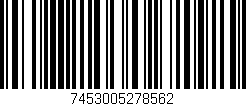 Código de barras (EAN, GTIN, SKU, ISBN): '7453005278562'