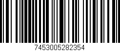 Código de barras (EAN, GTIN, SKU, ISBN): '7453005282354'