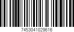Código de barras (EAN, GTIN, SKU, ISBN): '7453041029616'
