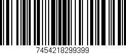 Código de barras (EAN, GTIN, SKU, ISBN): '7454218299399'