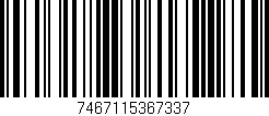 Código de barras (EAN, GTIN, SKU, ISBN): '7467115367337'