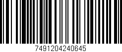 Código de barras (EAN, GTIN, SKU, ISBN): '7491204240645'