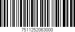 Código de barras (EAN, GTIN, SKU, ISBN): '7511252063000'