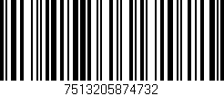Código de barras (EAN, GTIN, SKU, ISBN): '7513205874732'