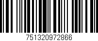 Código de barras (EAN, GTIN, SKU, ISBN): '751320972866'
