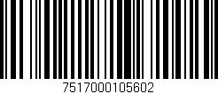 Código de barras (EAN, GTIN, SKU, ISBN): '7517000105602'