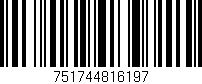 Código de barras (EAN, GTIN, SKU, ISBN): '751744816197'