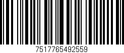 Código de barras (EAN, GTIN, SKU, ISBN): '7517765492559'