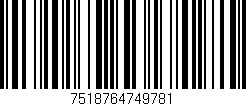 Código de barras (EAN, GTIN, SKU, ISBN): '7518764749781'